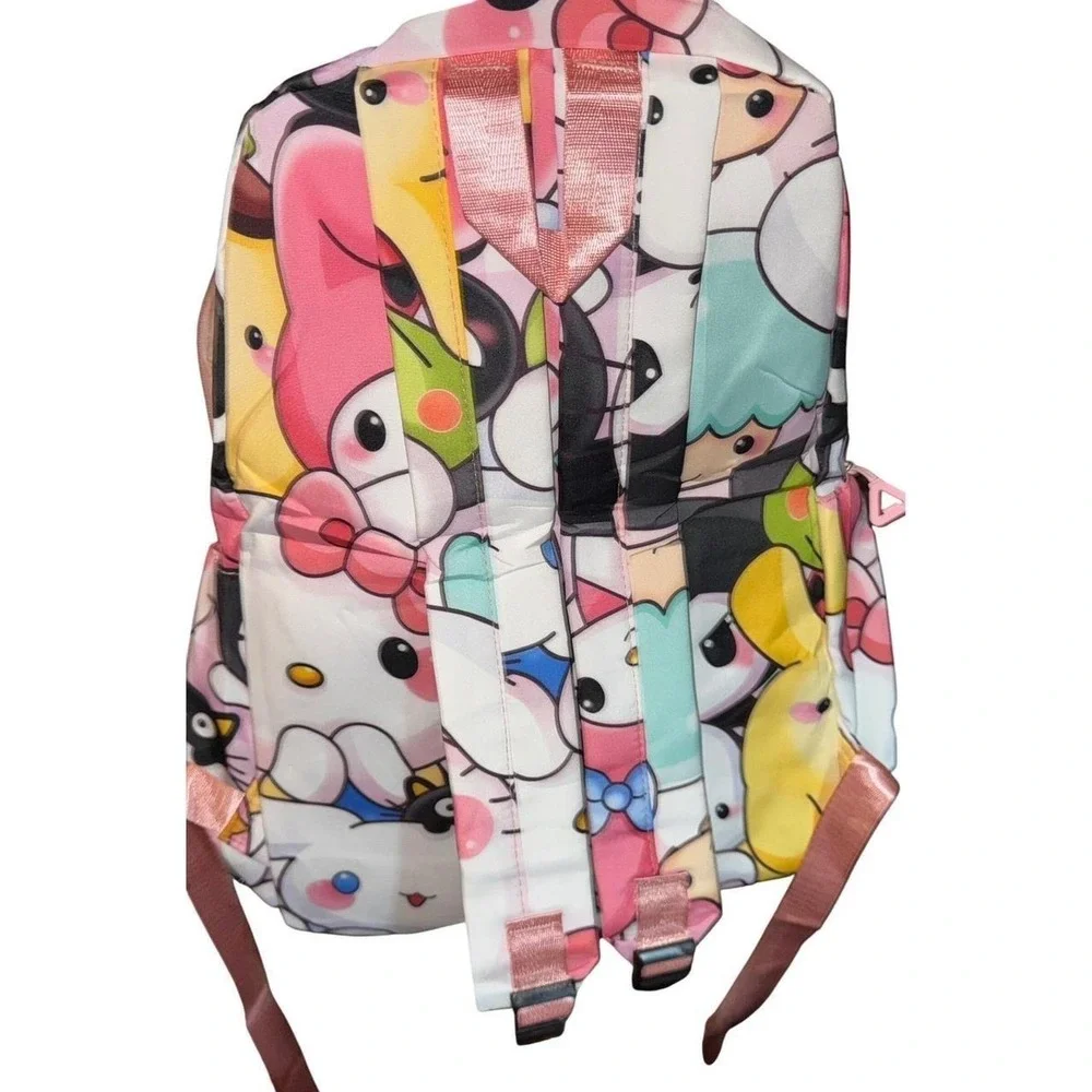 Sanrio Backpack 3 pcSet Multi color Kawaii Character Print New
